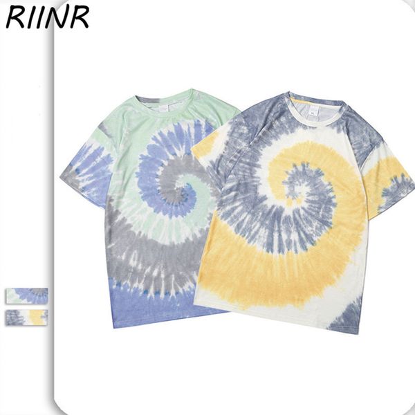 riinr men's 2020 summer street personality spiral print loose short-sleeved t-shirt two colors
riinr men's 2020 summer street personality spiral print loose short-sleeved t-shirt two colors