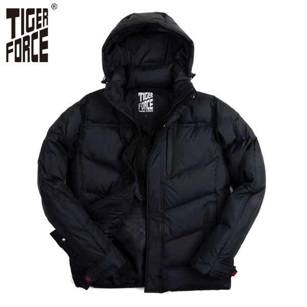 tiger force men white duck down jacket winter down coat with hood solid zipper d-265, Black
tiger force men white duck down jacket winter down coat with hood solid zipper d-265, Black