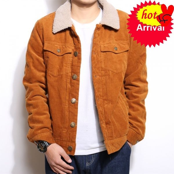 corduroy men's warm jacket coats fur collar winter fleece thermal jackets male fashion casual bomber jackets chaqueta hombre, Black;brown
corduroy men's warm jacket coats fur collar winter fleece thermal jackets male fashion casual bomber jackets chaqueta hombre, Black;brown