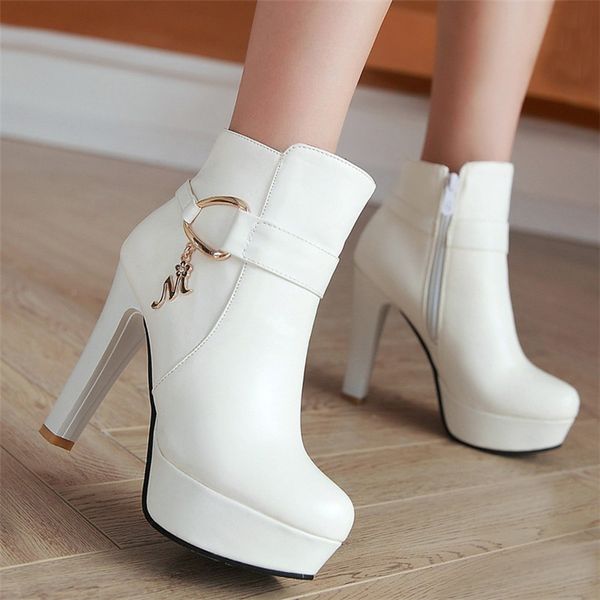 ymechic white pink black party wedding bridal fashion shoes high heels 2020 women platform plus size ridding ankle boots autumn
ymechic white pink black party wedding bridal fashion shoes high heels 2020 women platform plus size ridding ankle boots autumn