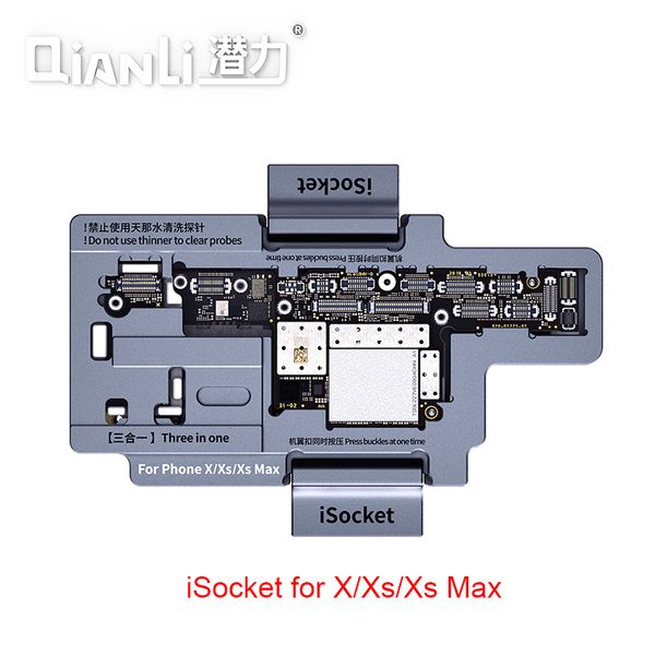qianli isocket for x xs xsmax logic board function diagnostic quick tester phone repair quality motherboard test fixture
qianli isocket for x xs xsmax logic board function diagnostic quick tester phone repair quality motherboard test fixture