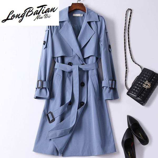 women's trench coats windbreaker female spring autumn long coat women belt double breasted classic elegant korean fashion office lady o, Tan;black
women's trench coats windbreaker female spring autumn long coat women belt double breasted classic elegant korean fashion office lady o, Tan;black