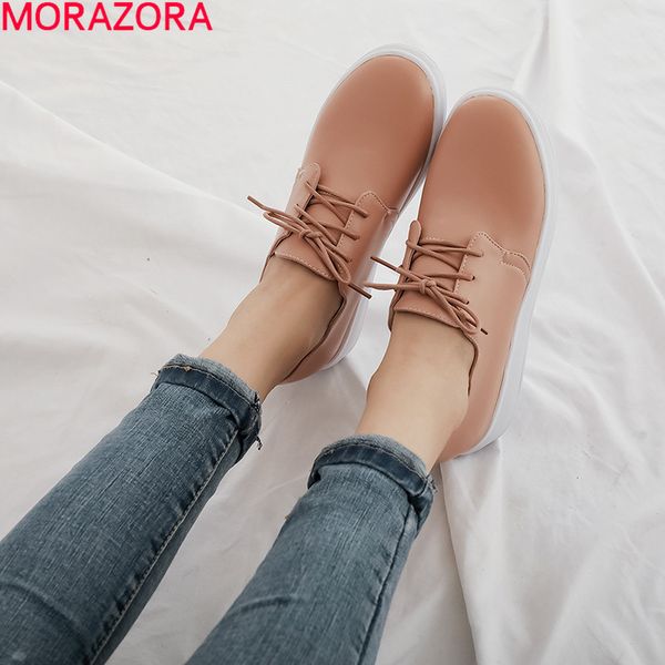 morazora 2020 women flat shoes round toe lace up single shoes spring summer comfortable casual woman big size 40, Black
morazora 2020 women flat shoes round toe lace up single shoes spring summer comfortable casual woman big size 40, Black