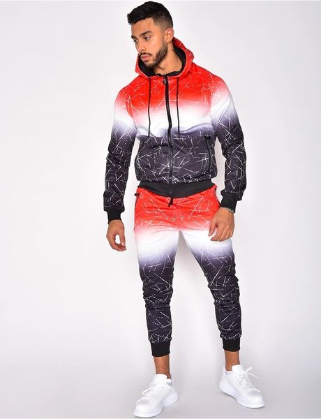 winter autumn mens tracksuits casual gradient color long sleeve hooded cardigan hoodies 2pcs casual mens clothing, Gray
winter autumn mens tracksuits casual gradient color long sleeve hooded cardigan hoodies 2pcs casual mens clothing, Gray