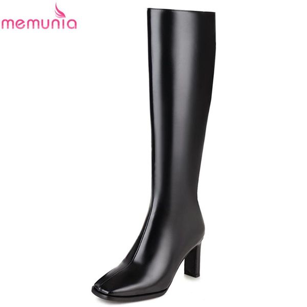 boots memunia size 34-44 2021 knee high women square toe heels autumn winter fashion zip botas female, Black
boots memunia size 34-44 2021 knee high women square toe heels autumn winter fashion zip botas female, Black