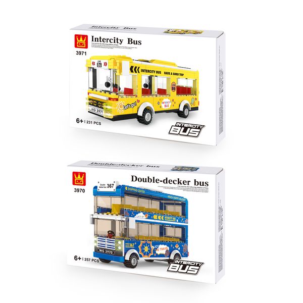new vehicles bus intercity double-decker small particle building blocks model boys and girls educational toys for children
new vehicles bus intercity double-decker small particle building blocks model boys and girls educational toys for children