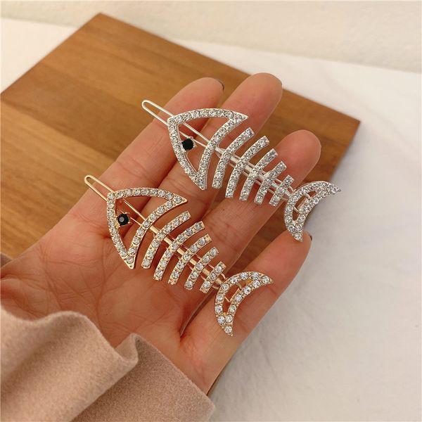 s1712 fashion jewelry fishbone rhinstone hair clip barrette womens girls hairpin barrettes bobby pin, Golden;silver
s1712 fashion jewelry fishbone rhinstone hair clip barrette womens girls hairpin barrettes bobby pin, Golden;silver