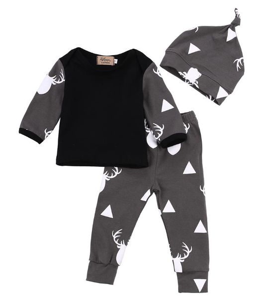 new 3pcs set baby girl clothes baby boys deer t-shirt +pants leggings hat newborn outfits, White
new 3pcs set baby girl clothes baby boys deer t-shirt +pants leggings hat newborn outfits, White
