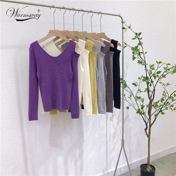 2020 fall winter base knitted long sleeve off-shoulder button pullovers solid knit stretchy slim fit womens b-122, White;black
2020 fall winter base knitted long sleeve off-shoulder button pullovers solid knit stretchy slim fit womens b-122, White;black