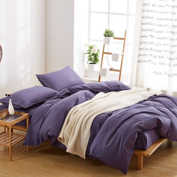 pure violet bedding set 3/4pcs bed linen set japan style duvet cover brush microfiber bed autumn bedclothes flat sheet
pure violet bedding set 3/4pcs bed linen set japan style duvet cover brush microfiber bed autumn bedclothes flat sheet