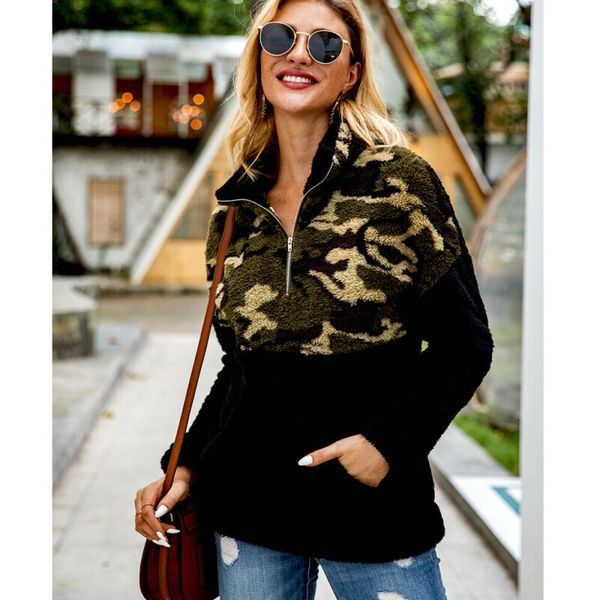 women's jackets winter women teddy bear zipper turn-down collar fleece coat pullover jumper warm, Black;brown
women's jackets winter women teddy bear zipper turn-down collar fleece coat pullover jumper warm, Black;brown