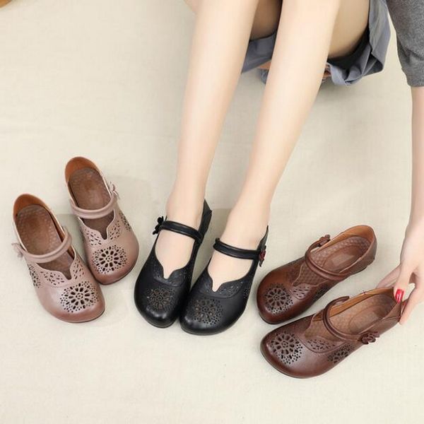2020 new genuine leather summer shoes woman flats hollow breathable casual flat shoes comfortable women sandal, Black
2020 new genuine leather summer shoes woman flats hollow breathable casual flat shoes comfortable women sandal, Black