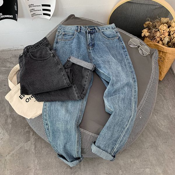 men's jeans hong kong style korean version of the trendy net red pants wild loose straight retro nine points, Blue
men's jeans hong kong style korean version of the trendy net red pants wild loose straight retro nine points, Blue