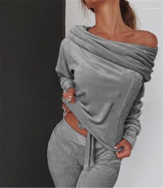 sleeve slash neck tracksuits fashion womens high waist tracksuits women designer fleece tracksuits casual 2 piece slim long, Gray
sleeve slash neck tracksuits fashion womens high waist tracksuits women designer fleece tracksuits casual 2 piece slim long, Gray
