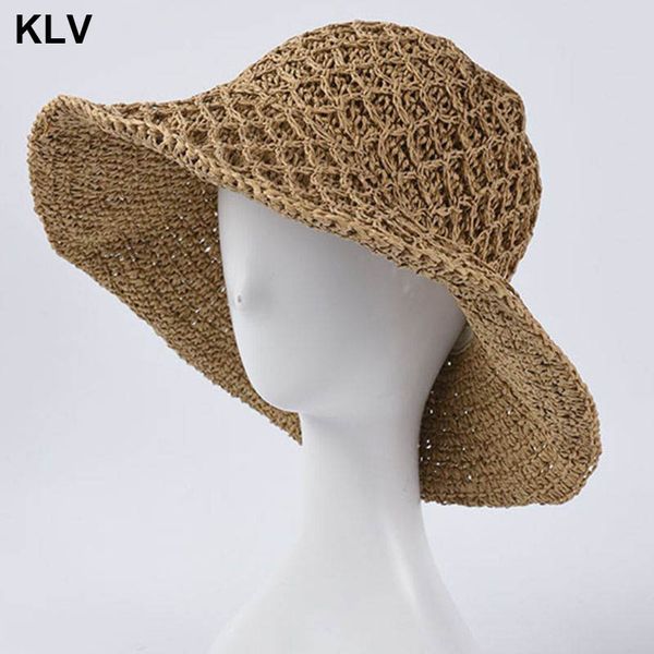 women vintage straw woven sun visor hat solid color wide brim uv protection casual packable floppy vacation beach cap, Blue;gray
women vintage straw woven sun visor hat solid color wide brim uv protection casual packable floppy vacation beach cap, Blue;gray