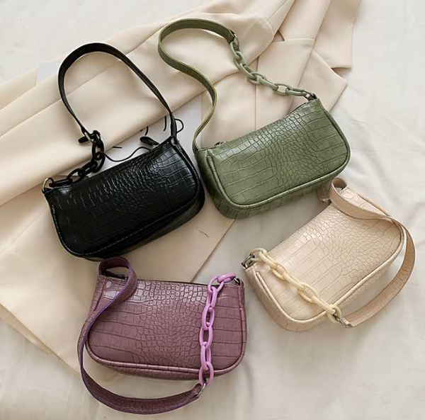 fashion crocodile pattern baguette bags mini pu leather shoulder bags for women 2020 chain design luxury hand bag female travel
fashion crocodile pattern baguette bags mini pu leather shoulder bags for women 2020 chain design luxury hand bag female travel