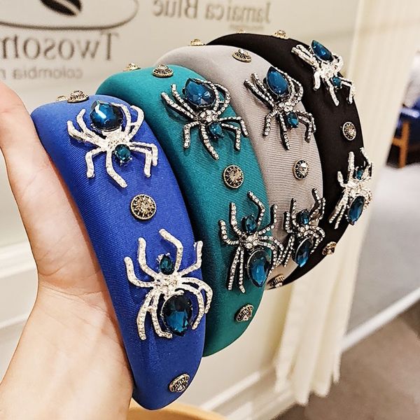 popular spider drill chain hairband baroque style personalized fashion high grade sponge headband hairpin 4 colors wholesale, Silver
popular spider drill chain hairband baroque style personalized fashion high grade sponge headband hairpin 4 colors wholesale, Silver