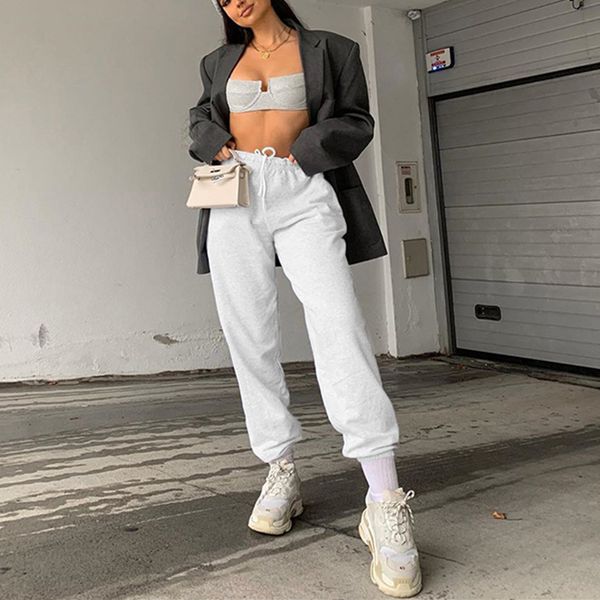 2020 fashion joggers sweatpants women high waist drawstring hip hop street running sports casual pants trousers gray/black/white, Black;blue
2020 fashion joggers sweatpants women high waist drawstring hip hop street running sports casual pants trousers gray/black/white, Black;blue