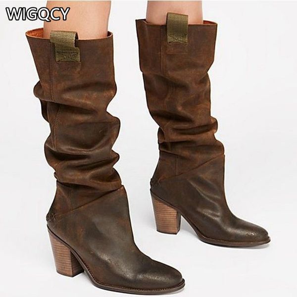 2020 autumn new suede women boots thick high-heeled women's shoes over the knee pointy thick heel high tube botas de mujer d1702, Black
2020 autumn new suede women boots thick high-heeled women's shoes over the knee pointy thick heel high tube botas de mujer d1702, Black