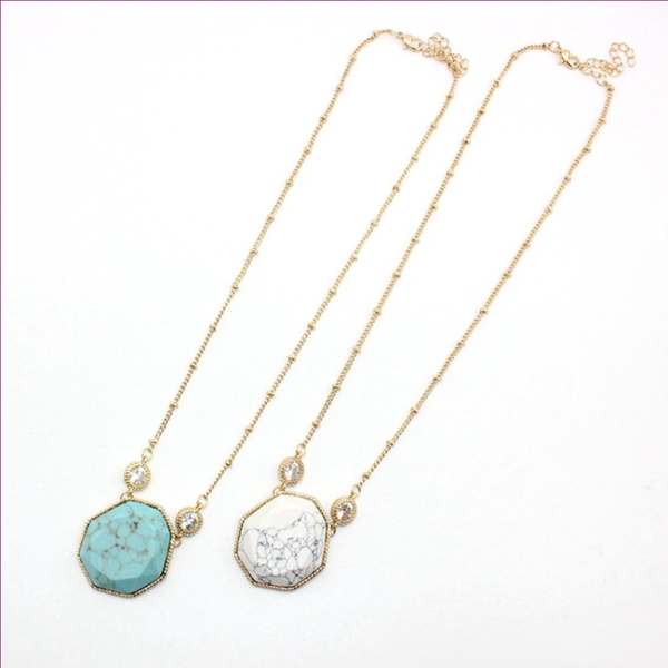pendant necklaces light yellow gold color irregular shape green turquoises link chain necklace with cubic zirconia jewelry, Silver
pendant necklaces light yellow gold color irregular shape green turquoises link chain necklace with cubic zirconia jewelry, Silver
