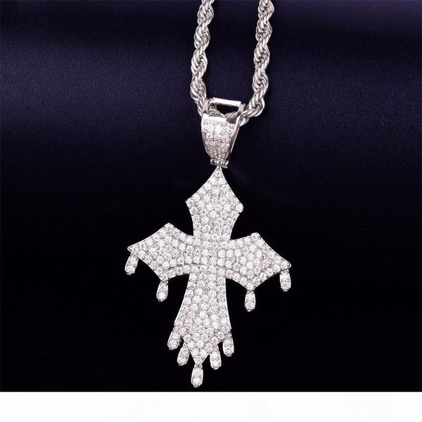 driping cross pendant necklace charm rope chain rope chain gold silver cubic zircon men's hip hop rock jewelry
driping cross pendant necklace charm rope chain rope chain gold silver cubic zircon men's hip hop rock jewelry