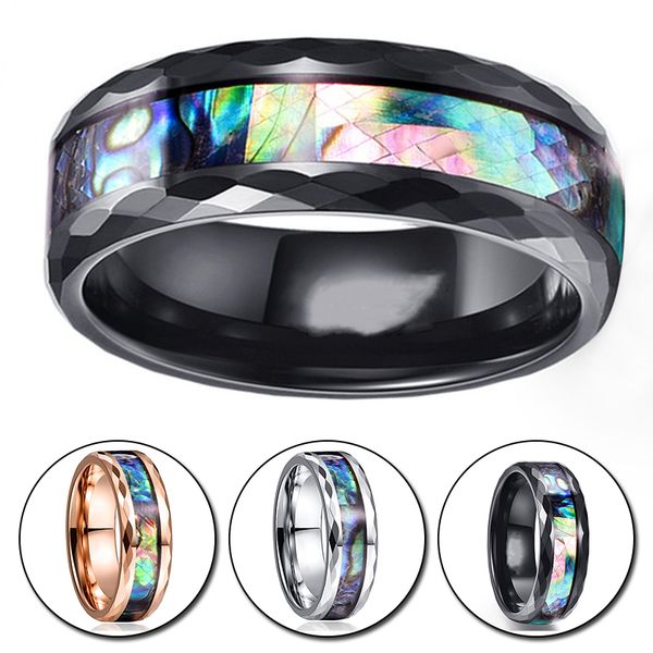8mm fashion stainless steel ring engagement ring inlaid colorful shell men's creative simple rings wedding men jewelry gift, Slivery;golden
8mm fashion stainless steel ring engagement ring inlaid colorful shell men's creative simple rings wedding men jewelry gift, Slivery;golden