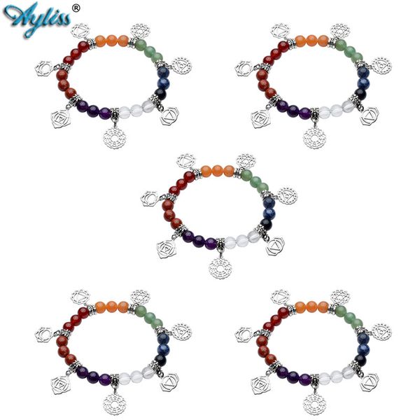 beaded, strands ayliss wholesale 7 chakra gem stone yoga meditation healing balancing beads stretch bracelet tree of life/lotus/om symbol, Black
beaded, strands ayliss wholesale 7 chakra gem stone yoga meditation healing balancing beads stretch bracelet tree of life/lotus/om symbol, Black