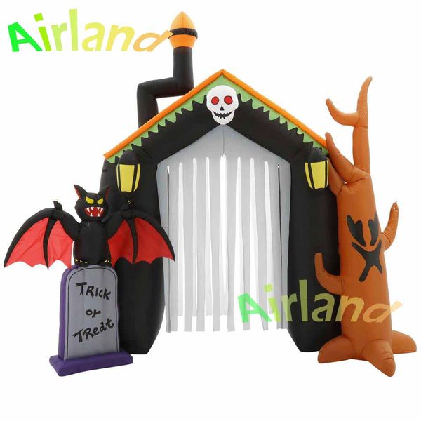 led lighted customized halloween outdoor inflatable arches with bat tombstones and dead trees for night party entrance decor
led lighted customized halloween outdoor inflatable arches with bat tombstones and dead trees for night party entrance decor