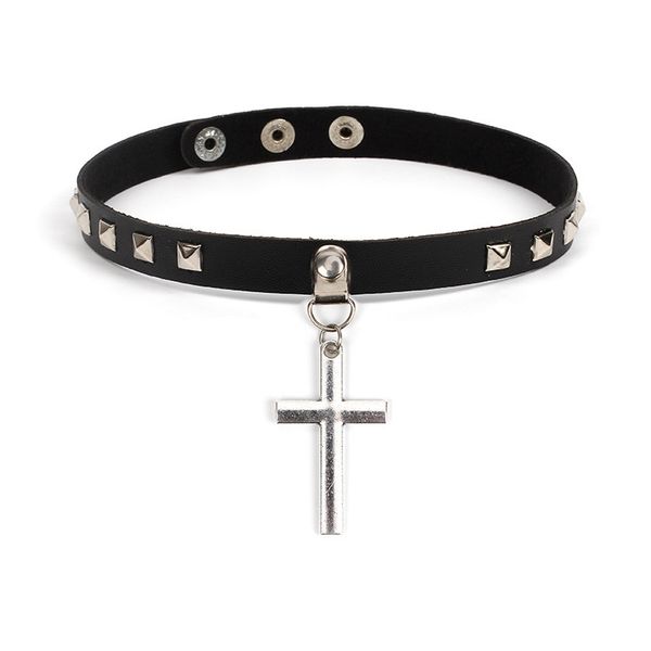 chokers fashion spike rivet punk gothic pu leather goth heart cross choker necklace on neck round collar necklaces women jewelry, Golden;silver
chokers fashion spike rivet punk gothic pu leather goth heart cross choker necklace on neck round collar necklaces women jewelry, Golden;silver