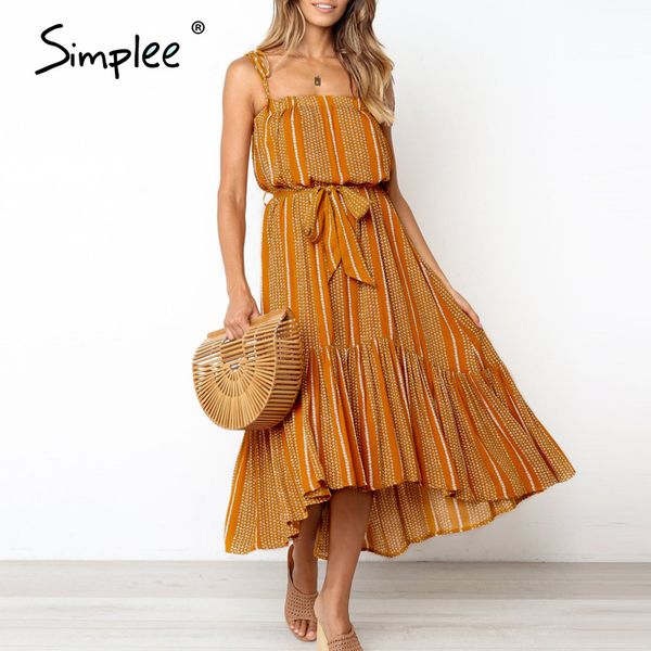 casual dresses simplee boho sleeveless summer dress ruffled striped print sash maxi ladies holiday beach wear strap sexy, Black;gray
casual dresses simplee boho sleeveless summer dress ruffled striped print sash maxi ladies holiday beach wear strap sexy, Black;gray