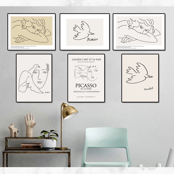 picasso matisse girl pigeon line drawing art wall art canvas painting posters and prints abstract wall pictures home decoration
picasso matisse girl pigeon line drawing art wall art canvas painting posters and prints abstract wall pictures home decoration