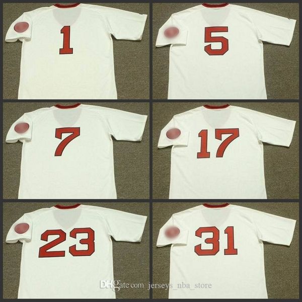 men 31 ferguson jenkins 5 denny doyle 37 bill lee 23 luis tiant 7 rick burleson 17 cecil cooper 1 bernie carbo boston 1990 baseball jersey 0, Blue;black
men 31 ferguson jenkins 5 denny doyle 37 bill lee 23 luis tiant 7 rick burleson 17 cecil cooper 1 bernie carbo boston 1990 baseball jersey 0, Blue;black