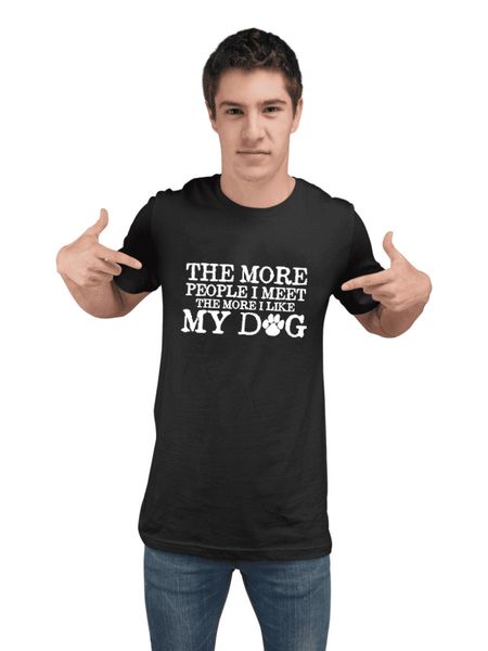 the more people i meet the more i like my dog pets dogs animals graphic novelty sarcastic funny t shirt clothes
the more people i meet the more i like my dog pets dogs animals graphic novelty sarcastic funny t shirt clothes