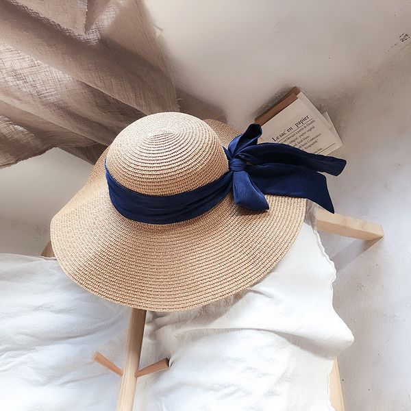 2020 beach straw hat sunscreen bow knot vacation wide brimmed floppy hats women fashion summer fishing caps shade foldable hats, Blue;gray
2020 beach straw hat sunscreen bow knot vacation wide brimmed floppy hats women fashion summer fishing caps shade foldable hats, Blue;gray