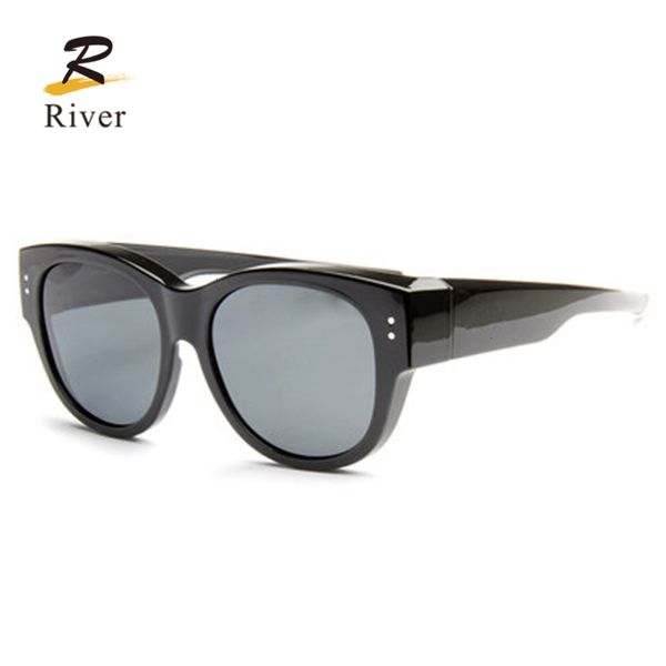 fashion polarized tr frame magnetic clip on sunglasses 5k1d, Silver