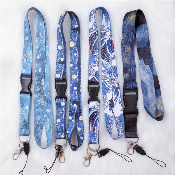 eupnhy 1pc detachable starry night sea wave flower printed neck lanyard keys id badge holder mobile phone lanyard straps, Silver
eupnhy 1pc detachable starry night sea wave flower printed neck lanyard keys id badge holder mobile phone lanyard straps, Silver
