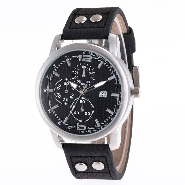 new arrivals time-limited designers foreign trade selling business casual scrub leather belt mens watch three-eye digital scale calendar, Slivery;brown
new arrivals time-limited designers foreign trade selling business casual scrub leather belt mens watch three-eye digital scale calendar, Slivery;brown