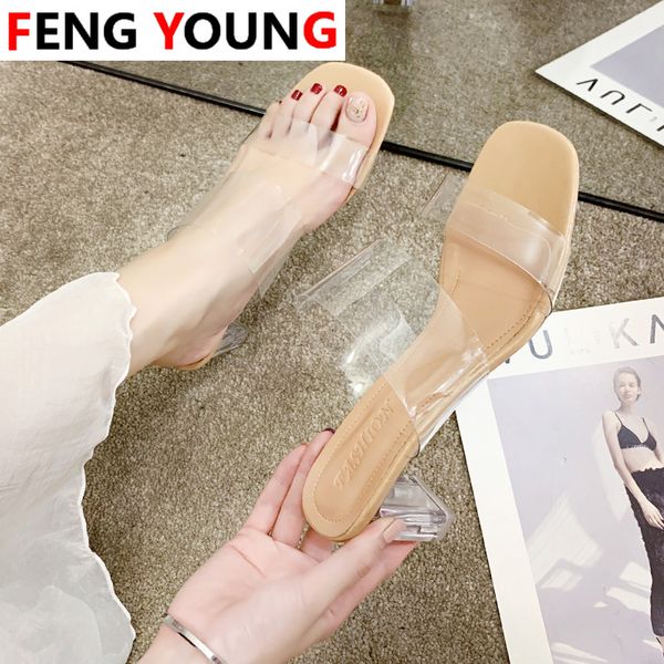 slippers women shoes woman mules clear square 2021 summer transparent high heels solid ladies slides plus size, Black
slippers women shoes woman mules clear square 2021 summer transparent high heels solid ladies slides plus size, Black