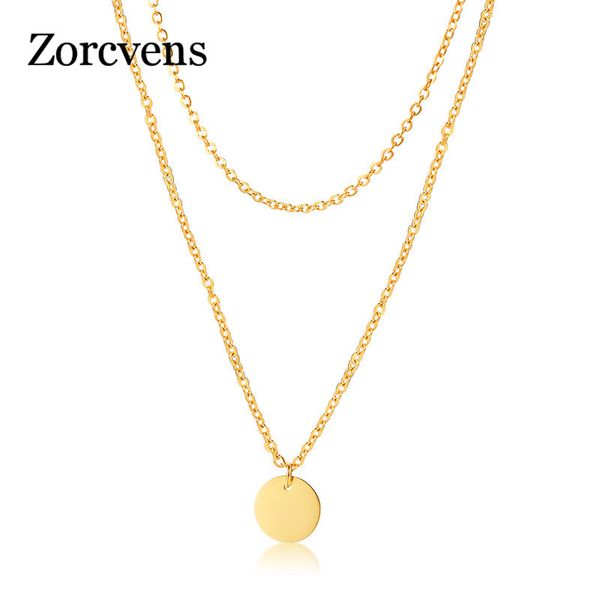 modyle gold color stainless steel double layered chain coin necklace for women, Silver
modyle gold color stainless steel double layered chain coin necklace for women, Silver
