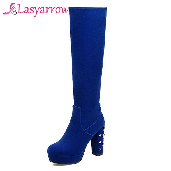 boots lasyarrow square heels knee high round toe platform shoes woman black blue ladies footwear f648
boots lasyarrow square heels knee high round toe platform shoes woman black blue ladies footwear f648