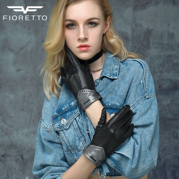 fioretto fashion winter womens touch-screen genuine leather gloves driving gloves for women black, Blue;gray
fioretto fashion winter womens touch-screen genuine leather gloves driving gloves for women black, Blue;gray