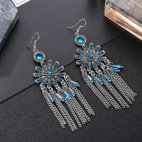 dangle & chandelier petal bohemian nation antique petal-shaped hollow rhinestone long chain tassel earrings for women, Silver
dangle & chandelier petal bohemian nation antique petal-shaped hollow rhinestone long chain tassel earrings for women, Silver