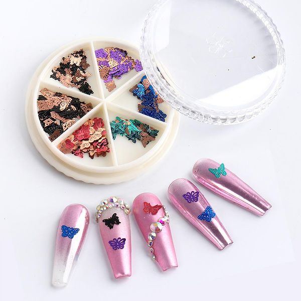 1 wheel 3d butterfly nail glitter sequins manicure holo slices nail art decoration gold silver metal flakes accessories, Silver;gold
1 wheel 3d butterfly nail glitter sequins manicure holo slices nail art decoration gold silver metal flakes accessories, Silver;gold