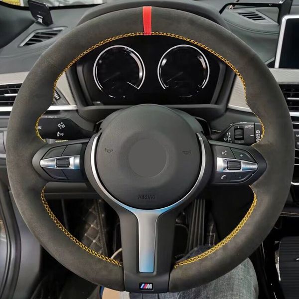 black suede red marker car steering wheel cover for bmw f87 m2 f80 m3 f82 m4 m5 f12 f13 m6 f85 x5 m f86 x6 m f33 f30 m sport
black suede red marker car steering wheel cover for bmw f87 m2 f80 m3 f82 m4 m5 f12 f13 m6 f85 x5 m f86 x6 m f33 f30 m sport