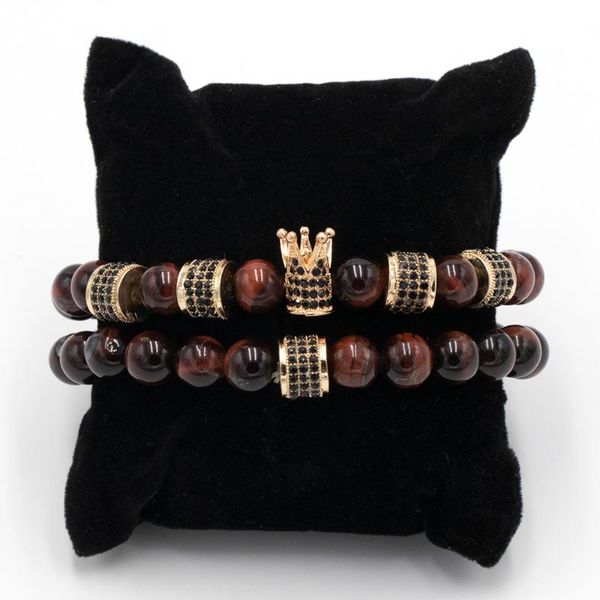men's 2pcs/sets couple bracelet 8mm tiger eye stone beads cz ball & tube charm bracelet sets women jewelry pulseira masculina, Golden;silver
men's 2pcs/sets couple bracelet 8mm tiger eye stone beads cz ball & tube charm bracelet sets women jewelry pulseira masculina, Golden;silver
