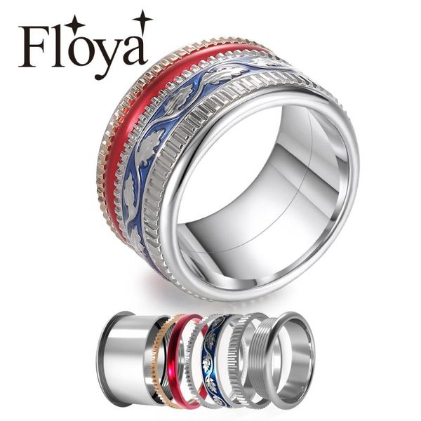 Floya Spinner Rings For Women Everyday Stainless Steel Ring Interchangeable Engagement Wedding Band 5 pcs Accessories
Floya Spinner Rings For Women Everyday Stainless Steel Ring Interchangeable Engagement Wedding Band 5 pcs Accessories