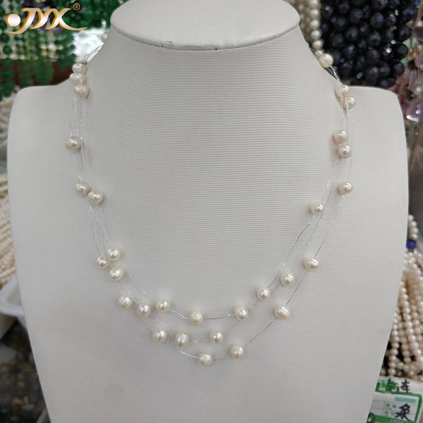 jyx 11.11 elegant babysbreath pearl necklace 6.5-7mm pink oval round freshwater pearls necklace simple style for women, Silver
jyx 11.11 elegant babysbreath pearl necklace 6.5-7mm pink oval round freshwater pearls necklace simple style for women, Silver
