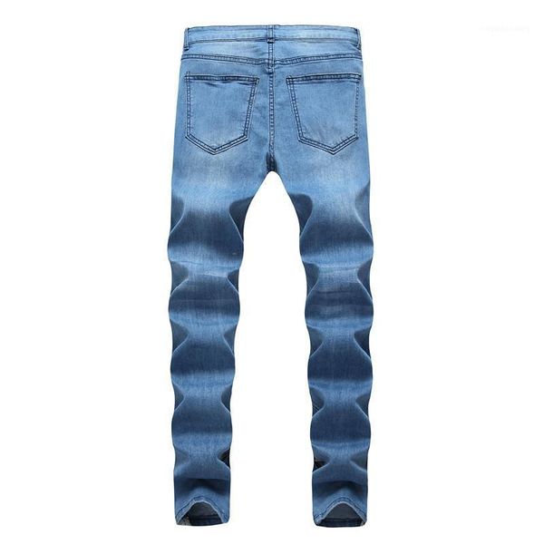 long light blue striped jean pants fashion trousers mens designer jeans ripped distressed
long light blue striped jean pants fashion trousers mens designer jeans ripped distressed