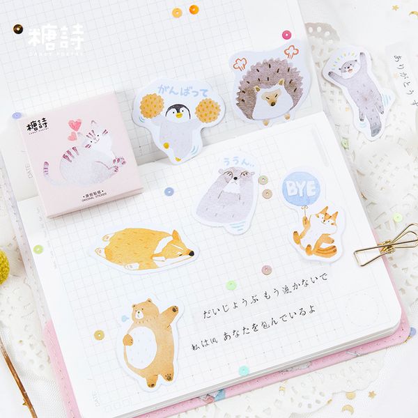 45pcs/box cute animal adhesive stickers diy decoration stickers stationery stickers escolar papelari labels scrapbook paper
45pcs/box cute animal adhesive stickers diy decoration stickers stationery stickers escolar papelari labels scrapbook paper