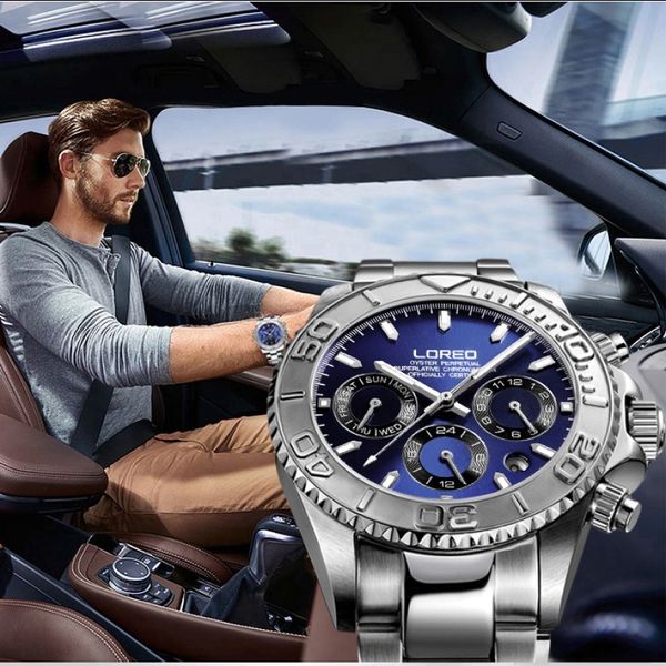 wristwatches fashion sport watch men waterproof 200m diver loreo automatic watches self wind sapphire calendar luminous steel clock, Slivery;brown
wristwatches fashion sport watch men waterproof 200m diver loreo automatic watches self wind sapphire calendar luminous steel clock, Slivery;brown